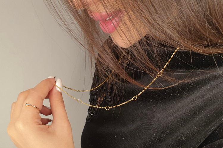 گردنبند استیل قلب