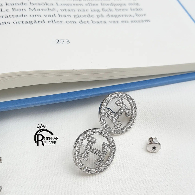 گوشواره نقره چسبان