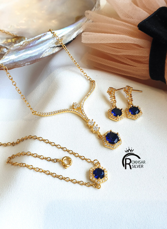 سرویس جواهر یاقوت کبود