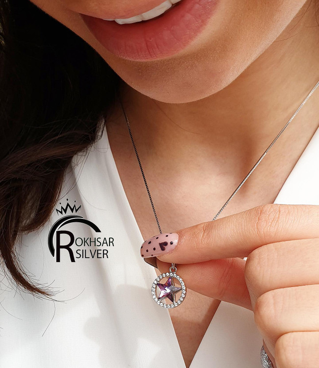 گردنبند نقره سواروسکی