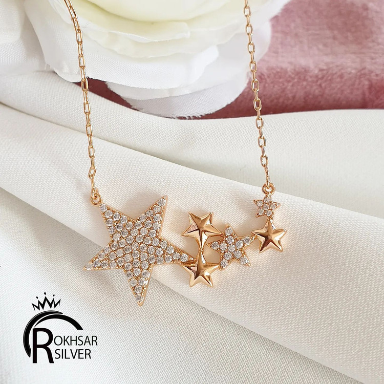 گردنبند ستاره طرح طلا