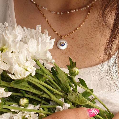 گردنبند دولاینه استیل