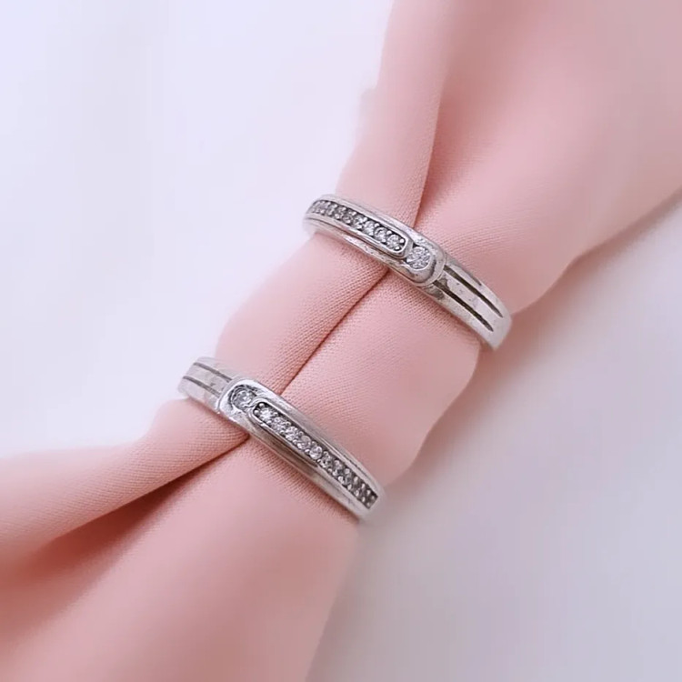 حلقه ست نقره ازدواج