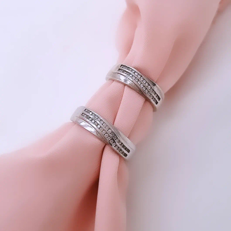 حلقه ست نقره خانم و آقا