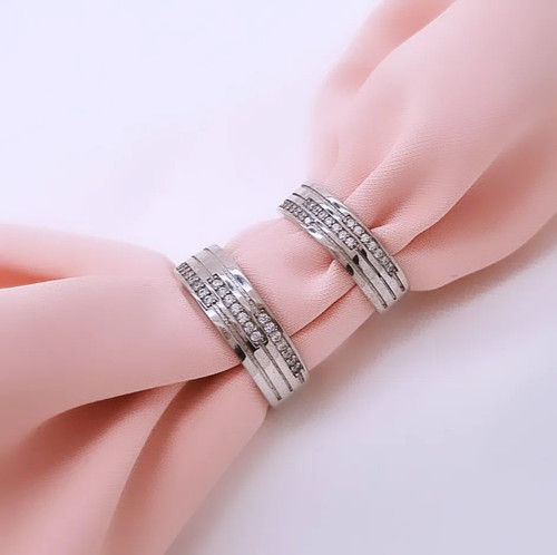 حلقه ست نقره ازدواج