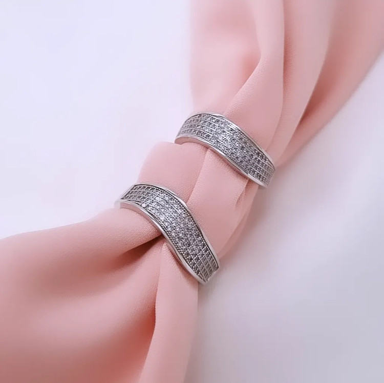 حلقه ست نقره خانم و آقا