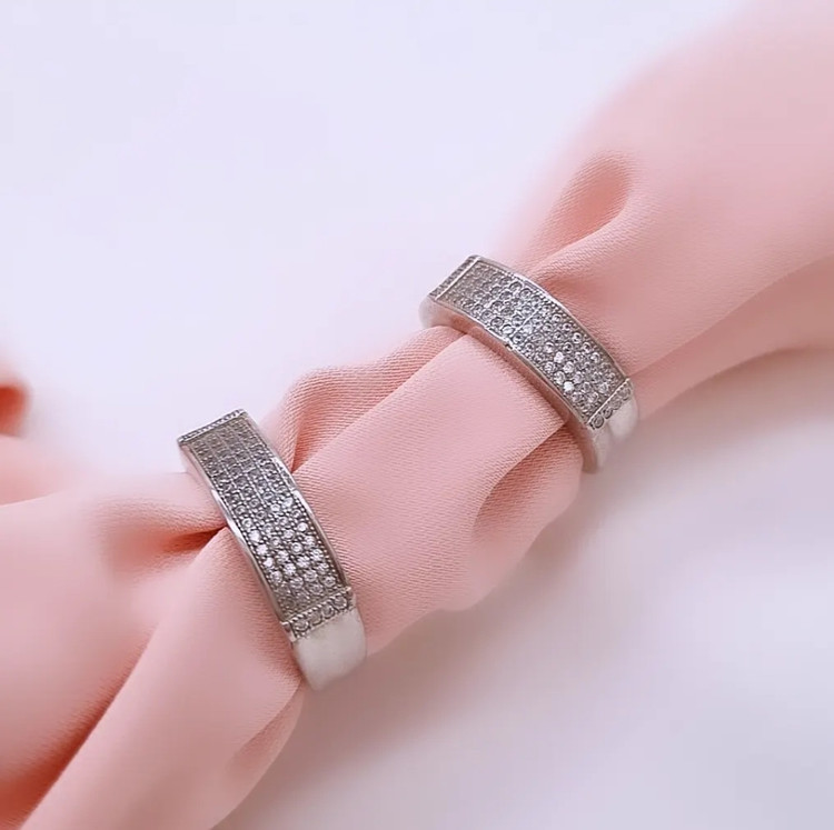 حلقه ست نقره مردانه و زنانه