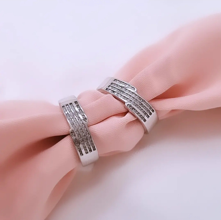 حلقه ست نقره ازدواج