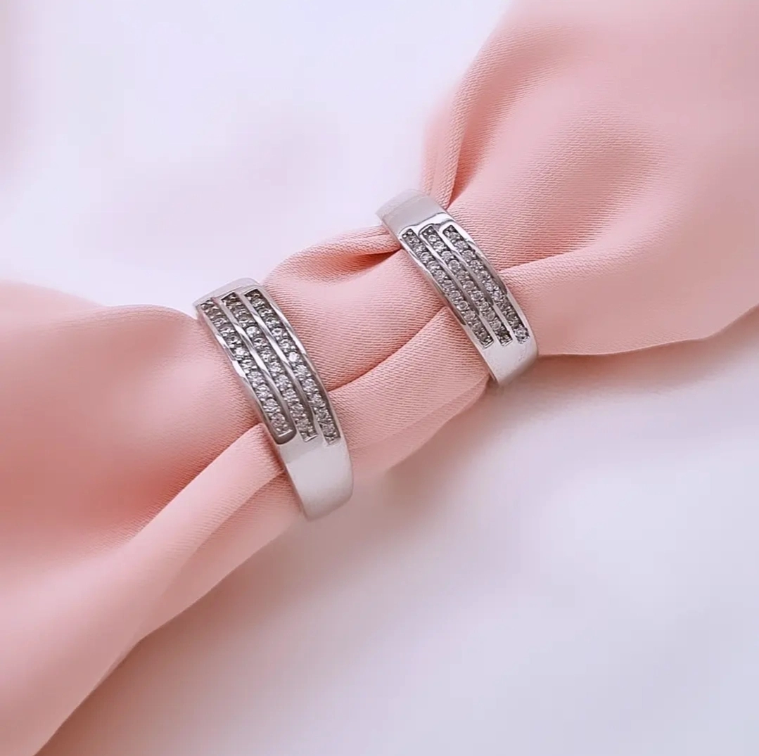 حلقه ست نقره ازدواج