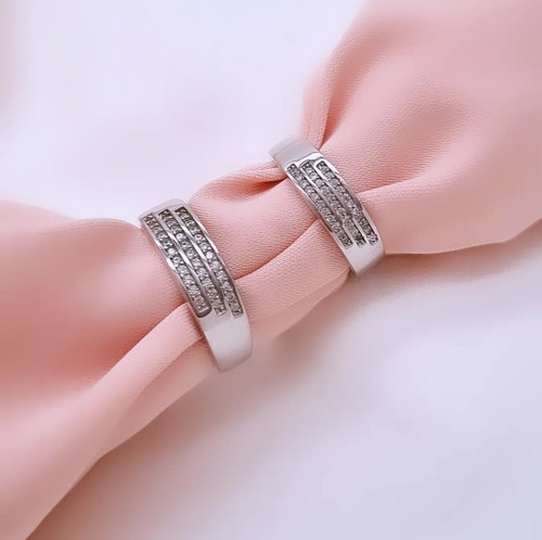 حلقه ست نقره ازدواج