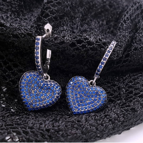 گوشواره نقره جواهری