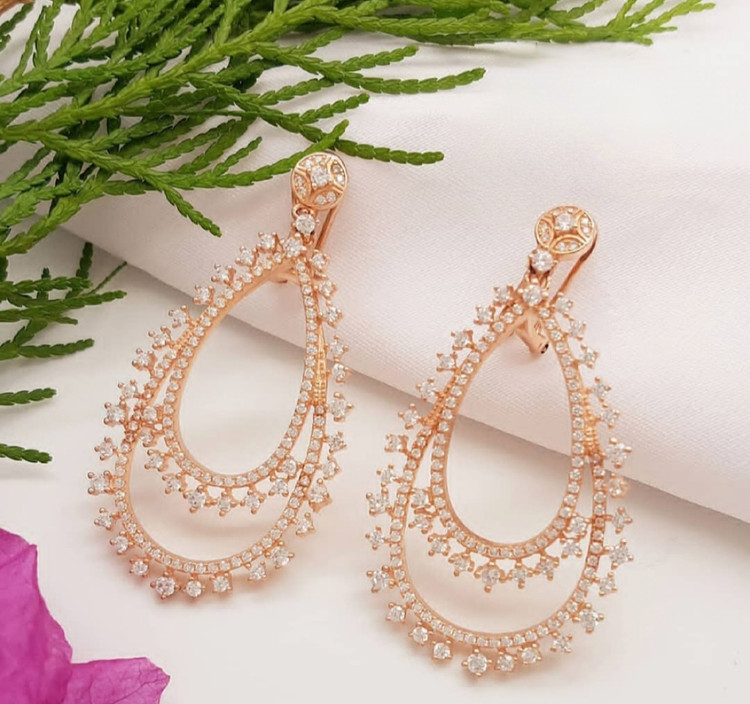 گوشواره نقره خاص وارداتی