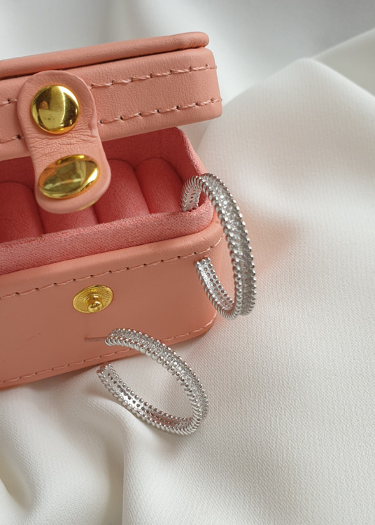 گوشواره نقره جواهری