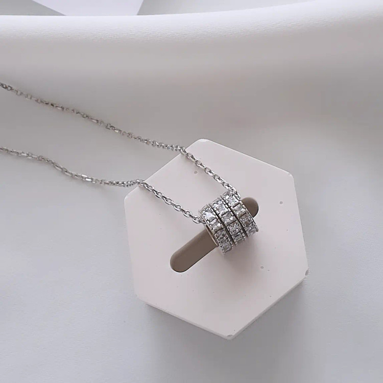 گردنی سه حلقه نقره با عیار ۹۲۵