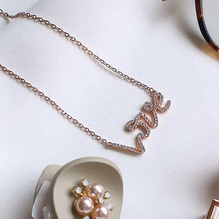 گردنبند نقره لاو ظریف