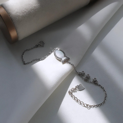 دستبند نقره جواهری