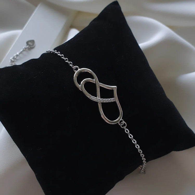 دستبند نقره جواهری