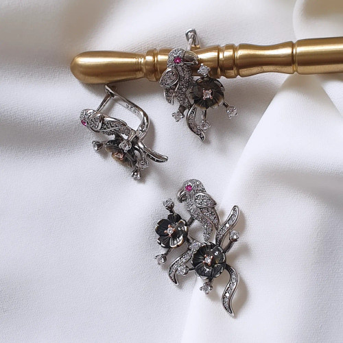 نیم ست نقره