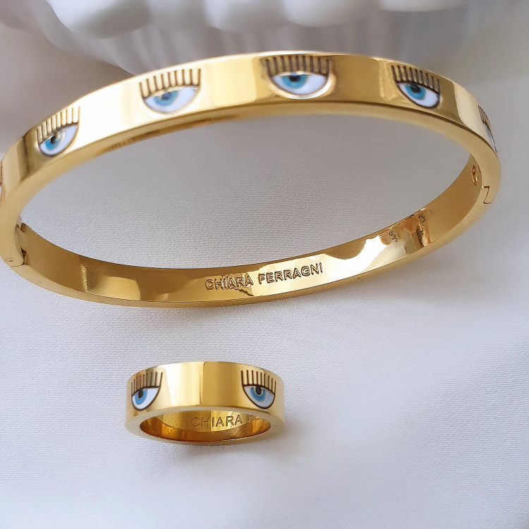 انگشتر کیارا و دستبند استیل کیارا