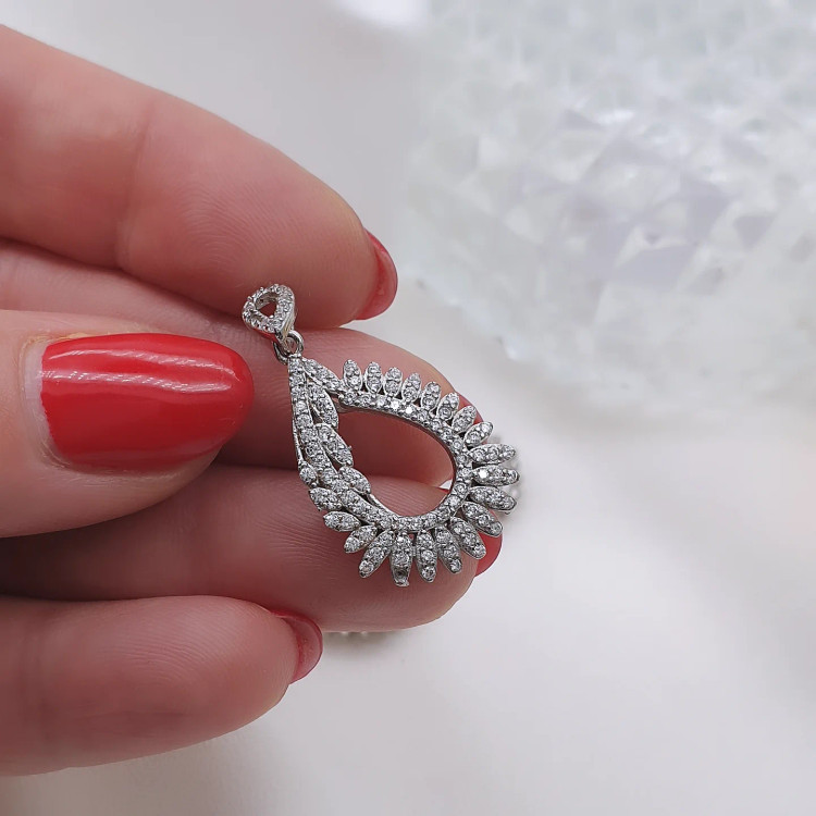 پلاک نقره نگیندار