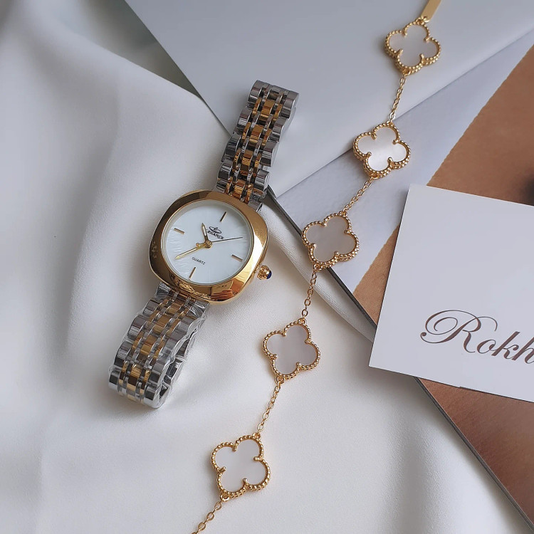 دستبند طرح طلا با حک عیار طلا و قفل اصلی