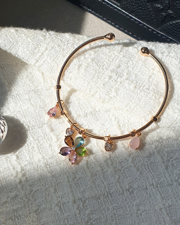 بنگل گل کریستالی فری سایز