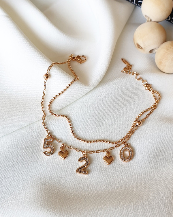 دستبند ژوپینگ دخترانه با آویزهای جذاب