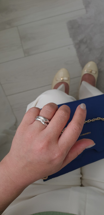 انگشتر نقره 3 حلقه بولگاری