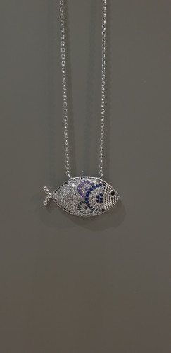 گردنبند نقره جواهری