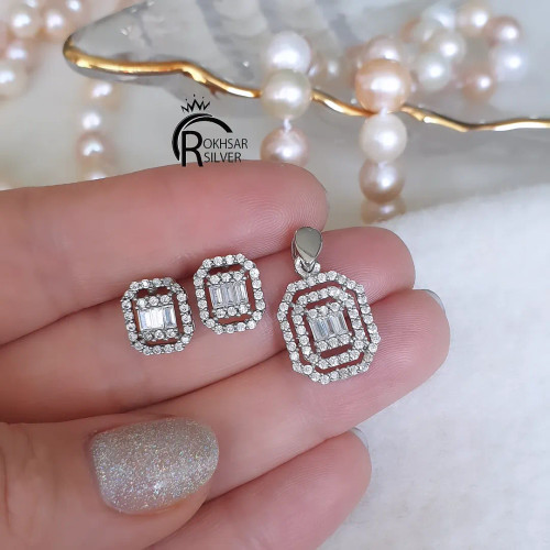 نیم ست نقره امرکات