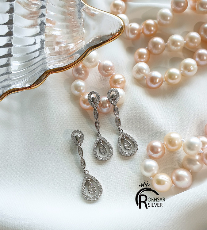 ست جواهری نقره خانومانه