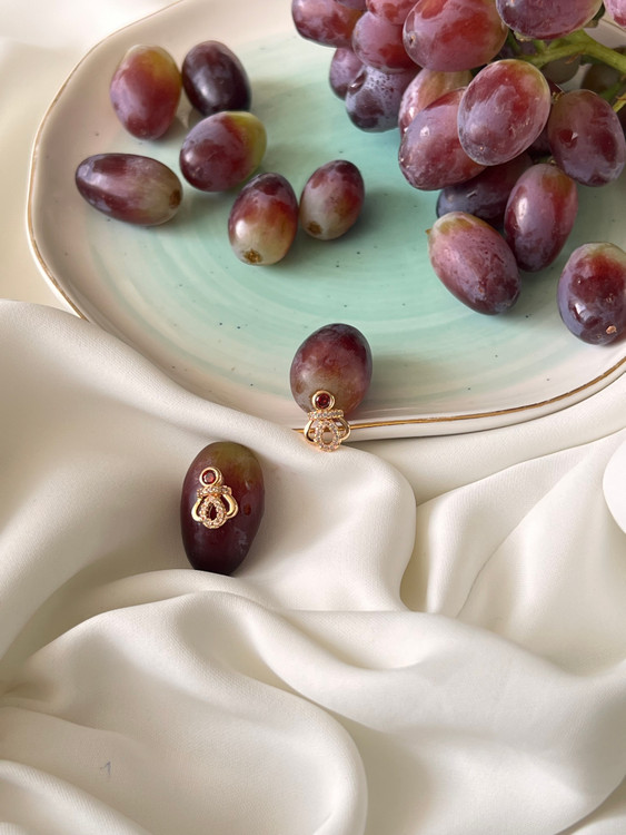 گوشوار یاقوت تاج