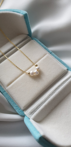گردنبند با مروارید اصل پرورشی