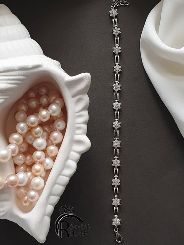 دستبند نقره جواهری