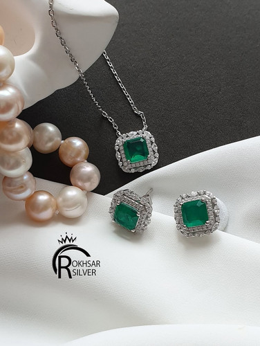 نیم ست نقره واهری دابلت