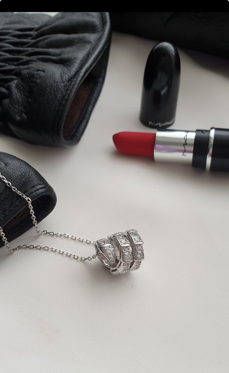 گردنبند مار بولگاری نقره طرح طلا