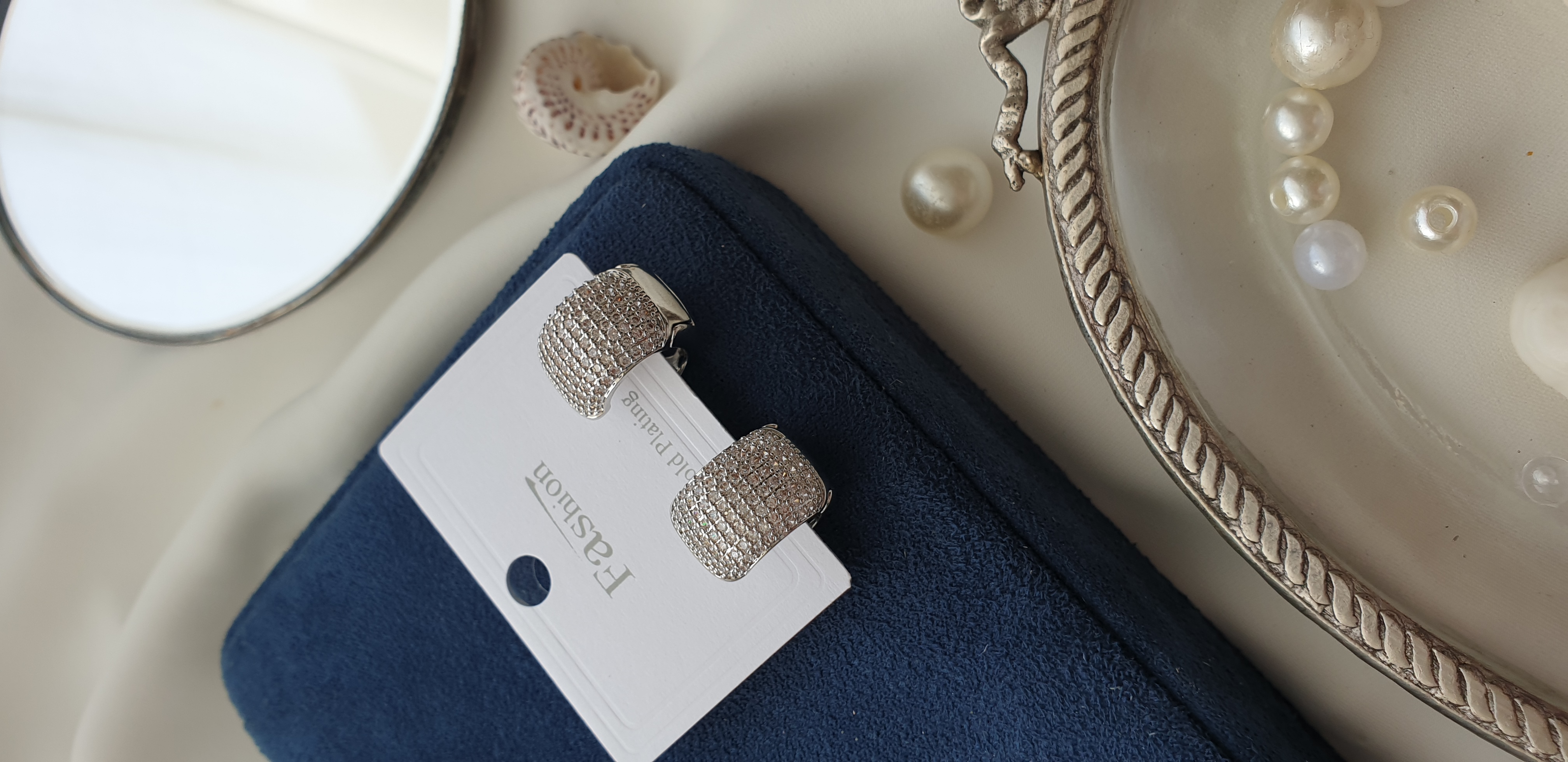 گوشواره جواهری حلقه ای