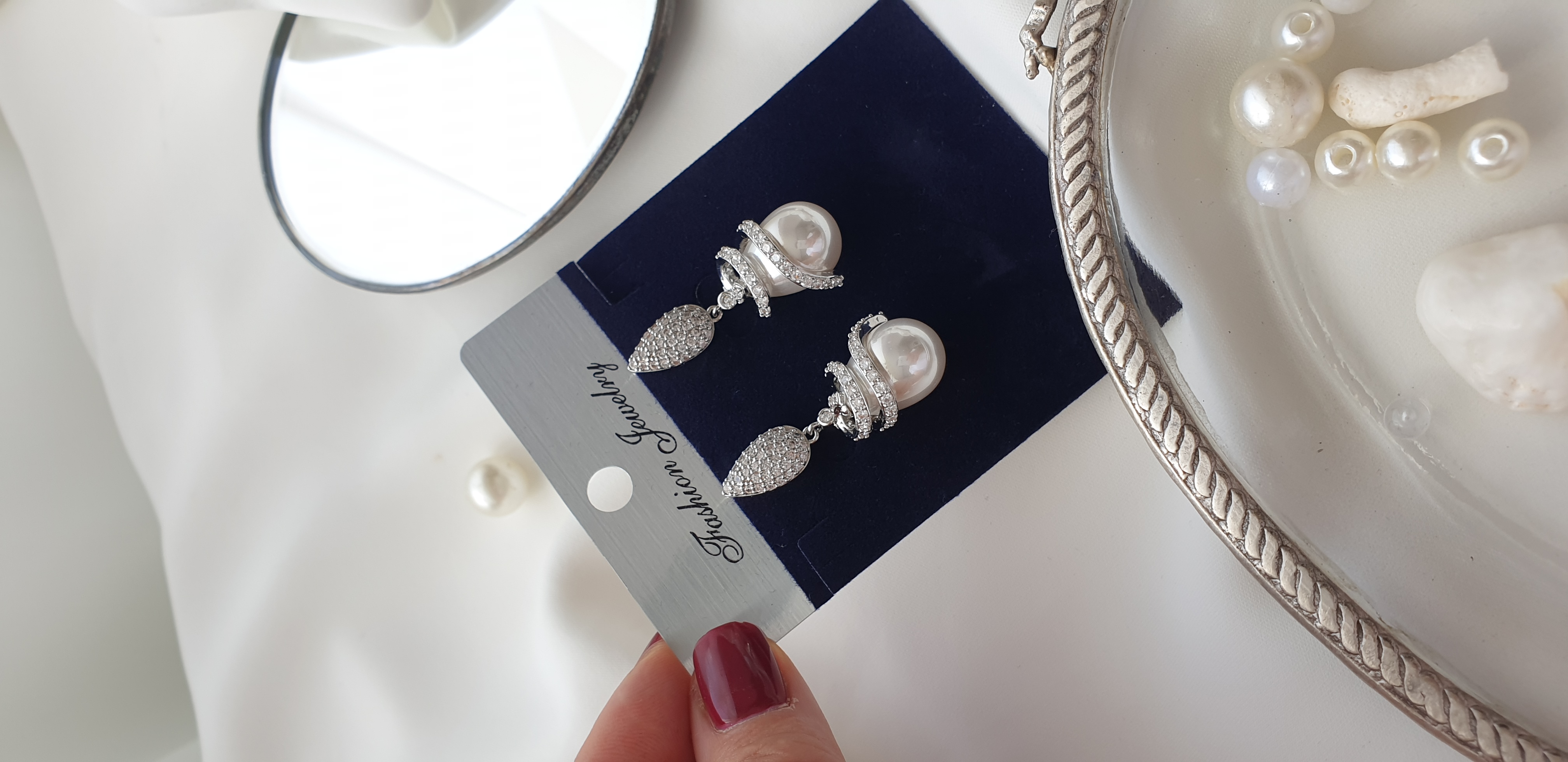 گوشواره جواهری مروارید