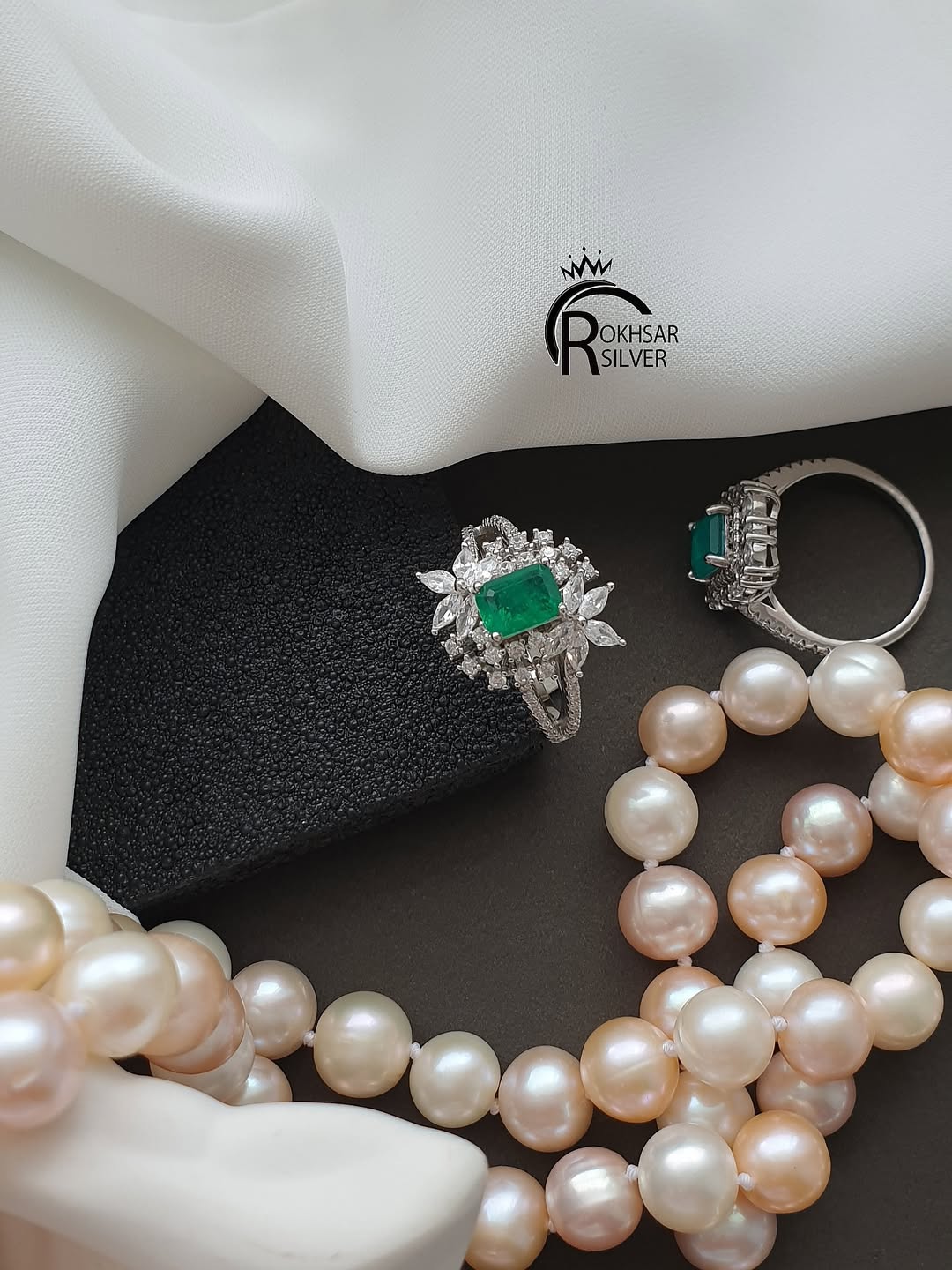 انگشتر نقره جواهری