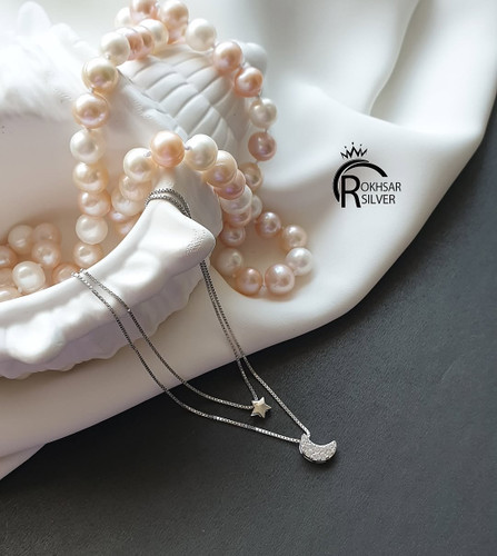 گردنی نقره ماه و ستاره