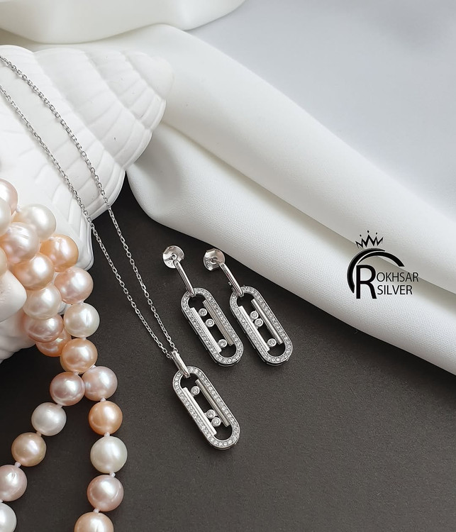 نیم ست نقره مسیکا