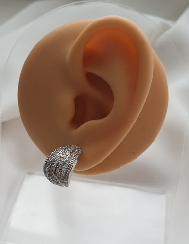 گوشواره چسبان و میخی جواهری