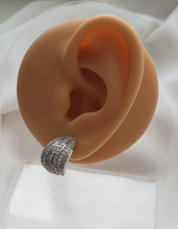 گوشواره چسبان و میخی جواهری