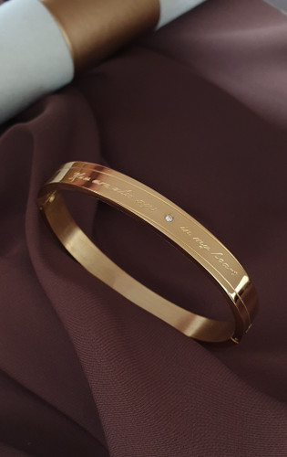 دستبند استیل مفهومی (شما همیشه در قلب منید)