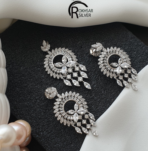 نیمست جواهری نقره اصل مدل حلقه تاج