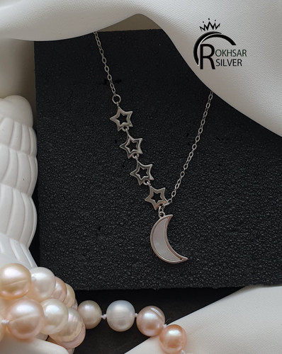 گردنی نقره وستاره صدفی