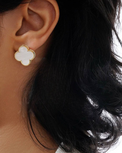 گوشواره حلقه ای ونکلیف صدف طبیعی