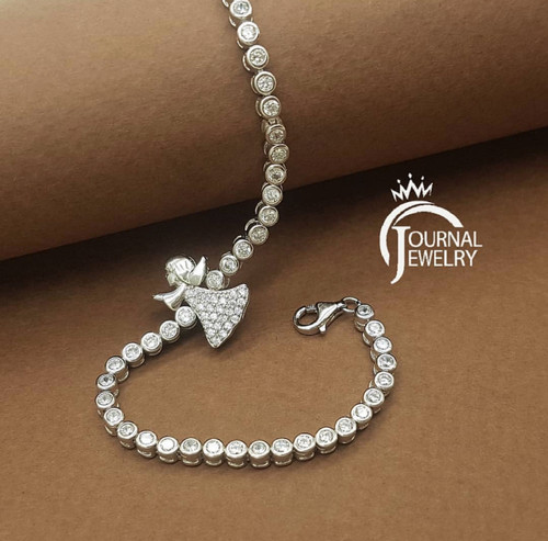 دستبند تنیسی نقره