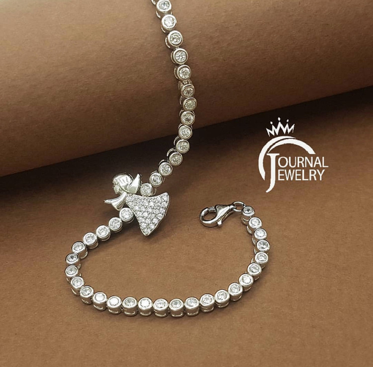 دستبند تنیسی نقره