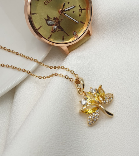 گردنبند برگ پاییزی